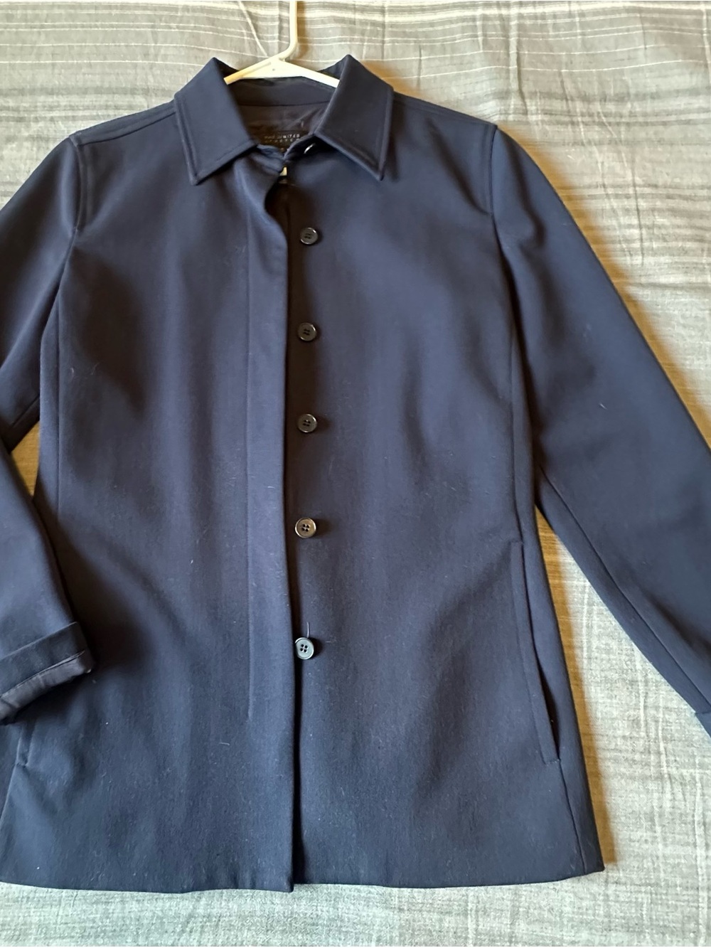 The Limited Women's Navy Button-Front Blazer Jacket